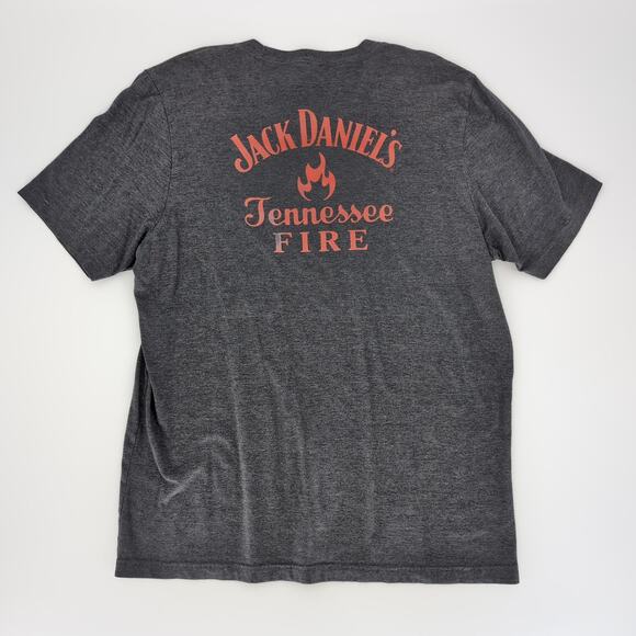 Jack Daniel's Tennessee Fire Whiskey Fireman's Unisex T-shirt/Tee - Size L - GUC - Picture 7 of 11